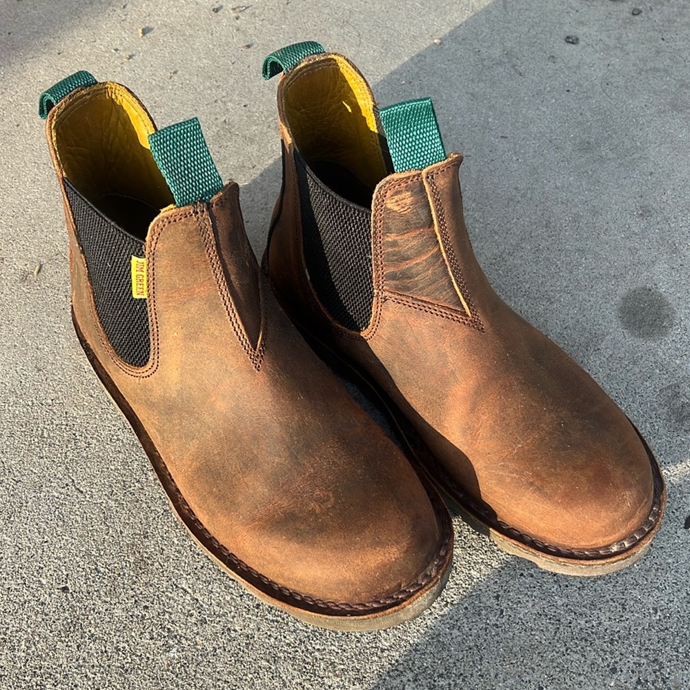 New Chelsea Style Jim Green Stockman Boots - Bronco - Men’s 9 / Women's 11